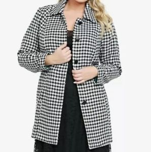 Torrid Houndstooth coat, size 2